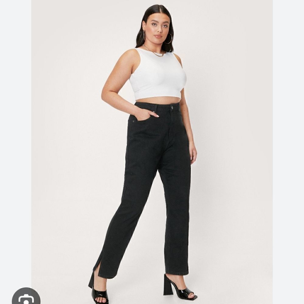 Nasty gal mom cropped jeans
